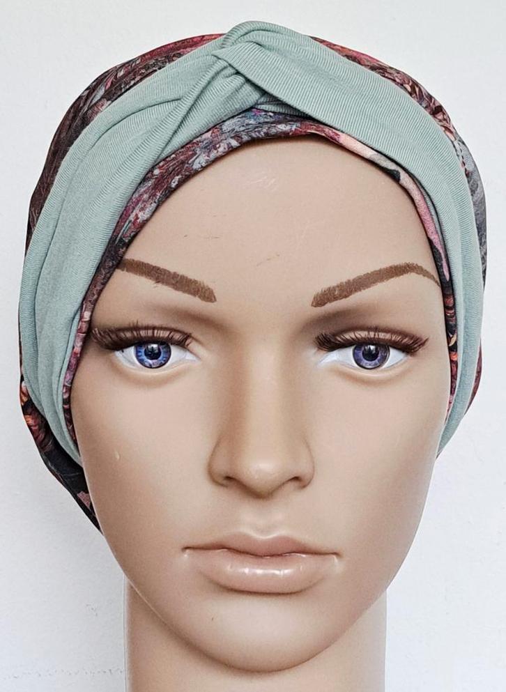 Chemo/haarverlies tricot muts met sjaal  no 54 A., Kleding | Dames, Mutsen, Sjaals en Handschoenen, Nieuw, Muts, Maat 42/44 (L)