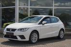 SEAT Ibiza 1.0 CARPLAY PDC STOELVERW. LED BLUETOOTH LM VELGE, Auto's, Voorwielaandrijving, Stof, Gebruikt, Zwart
