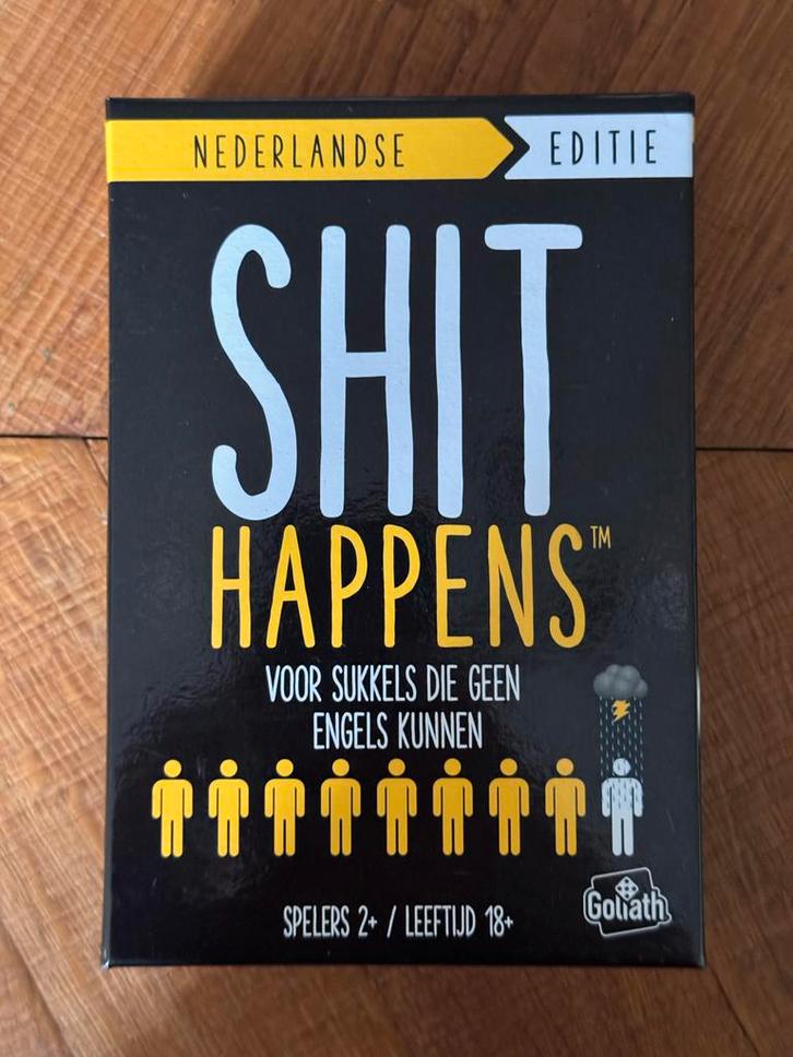 Shit Happens Kaartspel - Nederlandse Editie, Hobby en Vrije tijd, Gezelschapsspellen | Bordspellen, Zo goed als nieuw, Ophalen of Verzenden