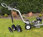 Grondboor , hydraulisch, verreikbar, met Boorset, Tuin en Terras, Hand-tuingereedschap, Ophalen, Zo goed als nieuw, Grondboor