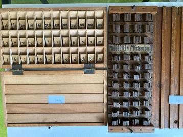 Antieke Hoogeveen’s Dicteerdoos + letterdoos beschikbaar voor biedingen