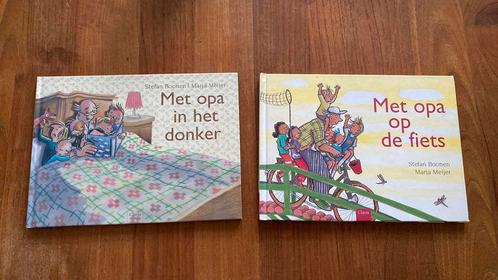 Stefan Boonen -Met opa in het donker & Met opa op de fiets, Boeken, Prentenboeken en Plaatjesalbums, Zo goed als nieuw, Prentenboek