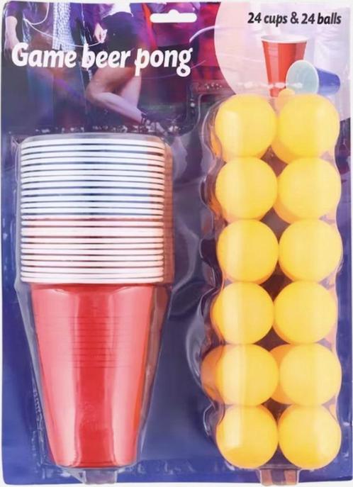 🍺Nieuw Beer pong 48-delige startset voor bier fans🏷️GRATIS, Hobby en Vrije tijd, Feestartikelen, Nieuw, Feestartikel, Overige