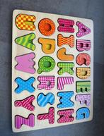 ABC alfabet puzzel hout, Ophalen of Verzenden, 10 tot 50 stukjes, Zo goed als nieuw