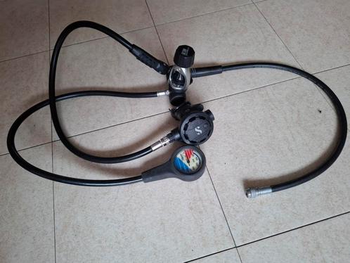 Scubapro MK20 met R380 en Uwatec manometer, Watersport en Boten, Duiken, Gebruikt, Ophalen of Verzenden