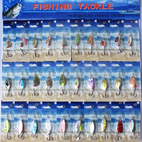 30 Lures / Vissen Vis Aas Blinker Hengelsport Haakje, Watersport en Boten, Hengelsport | Algemeen, Nieuw, Kunstaas, Verzenden