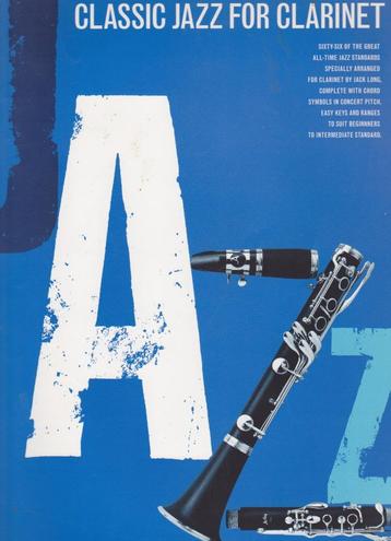 JACK LONG - CLASSIC JAZZ FOR CLARINET beschikbaar voor biedingen