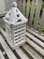 WINDLICHT/ LANTAARN KLASSIEK GROOT 38 CM AARDEWERK, Antiek en Kunst, Ophalen