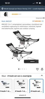 Camping stoelenset 2 stuks  opvouwbaar.nieuw!!, Ophalen of Verzenden, Nieuw, Campingstoel
