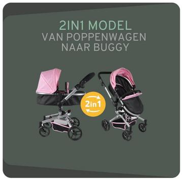Prachtige 2 in 1 kinderwagen en buggy! beschikbaar voor biedingen