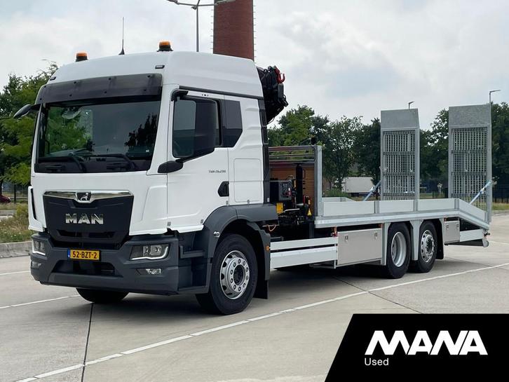 MAN TGM 26.290 Oprijwagen HMF 13.2TM Autolaadkraan Nieuw 202, Auto's, Vrachtwagens, Bedrijf, Te koop, Airconditioning, Centrale vergrendeling