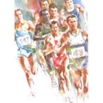 6 lithos " Athletiek  " van 4 kunstenaars , samen € 50, Sport en Fitness, Nieuw, Overige merken, Overige typen, Ophalen of Verzenden