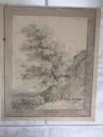Originele, antieke potloodtekening, gesigneerd:  C.H.J. Dijk, Antiek en Kunst, Kunst | Tekeningen en Foto's, Ophalen of Verzenden