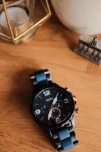 Fossil JR1494 – donkerblauw/zwart – herenhorloge, Sieraden, Tassen en Uiterlijk, Horloges | Heren, Overige merken, Staal, Gebruikt