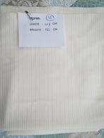 Lap dikkere katoenen stof  ivoorkleur met een streep, 120 cm of meer, Nieuw, Ophalen of Verzenden, Katoen