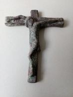 Keramiek kruis. Bruisglazuur. Atelier Terra., Ophalen of Verzenden, Zo goed als nieuw, Overige typen, Christendom | Katholiek