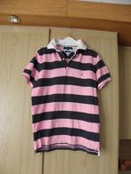 Origineel roze blauw katoen polo shirt TOMMY HILFIGER mt L, Maat 52/54 (L), Blauw, Tommy Hilfiger, Ophalen of Verzenden