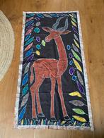 Batik Stof - Afrikaanse Gazelle, Huis en Inrichting, Woonaccessoires | Wanddecoraties, Ophalen of Verzenden, Zo goed als nieuw