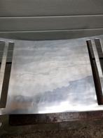 -	Schaal/ tijdschriften houder aluminium groot, Huis en Inrichting, Ophalen of Verzenden