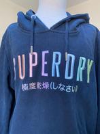 SUPERDRY dikke hoodie donkerblauw netjes maat 38 / 40 D20, Gedragen, Blauw, Superdry, Maat 38/40 (M)