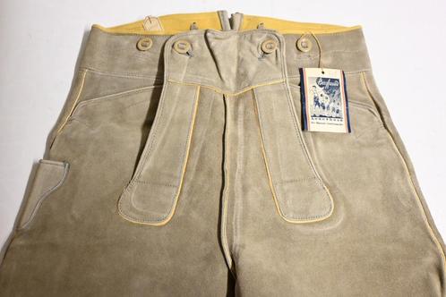 new old stock vintage lederhose jaren 40 bergfreund tirol, Verzamelen, Kleding en Patronen, Zo goed als nieuw, Broek, Ophalen of Verzenden