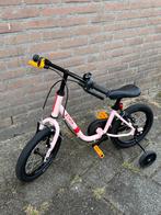 2-in-1 Kinderfiets/loopfiets BTWIN, Ophalen, Zo goed als nieuw, Minder dan 16 inch, Zijwieltjes
