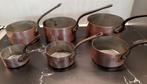 Koperen pannenset, Ophalen of Verzenden, Gebruikt, Overige materialen, Pannenset
