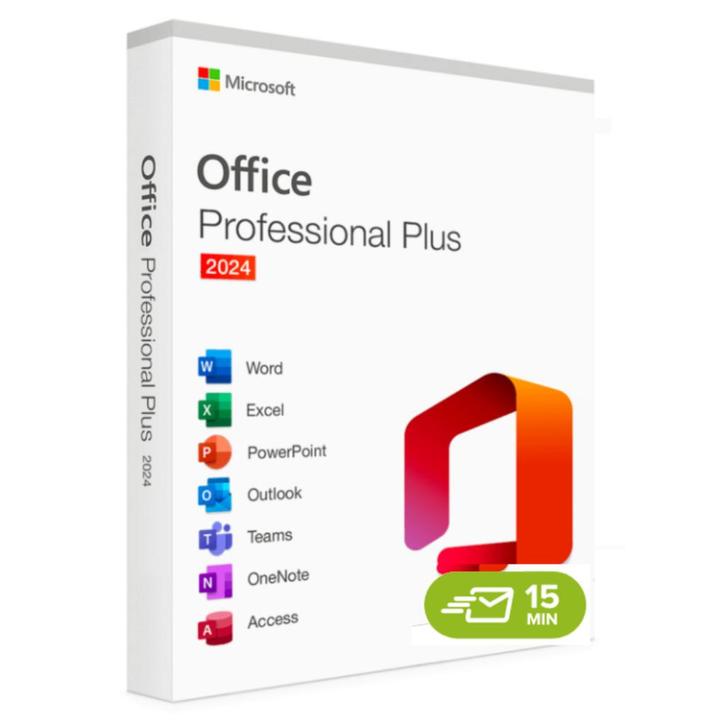 Microsoft Office 2024 Professional Plus |Direct Installeren✅, Computers en Software, Office-software, Nieuw, Windows, Access, Excel