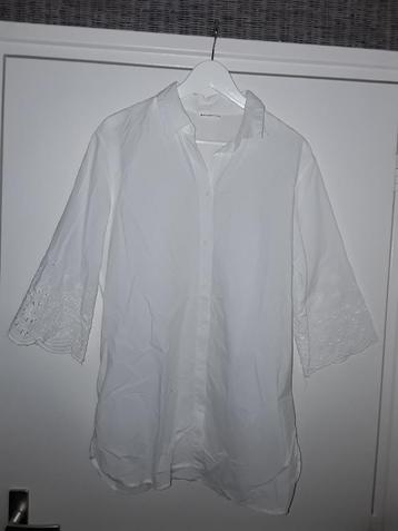 Encuentro Witte Blouse Met Kanten Details Maat 42 beschikbaar voor biedingen