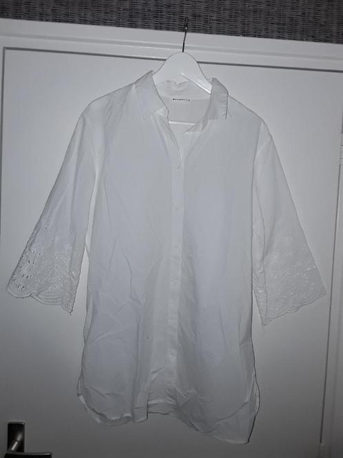 Encuentro Witte Blouse Met Kanten Details Maat 42, Kleding | Dames, Blouses en Tunieken, Nieuw, Maat 42/44 (L), Wit, Verzenden