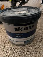 Sikkens Alpha Mat: Iets Sisal min 8L., Doe-het-zelf en Verbouw, Verf, Beits en Lak, Ophalen, Zo goed als nieuw, Beige