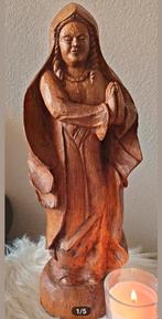 Hout Maria beeld religie, Ophalen of Verzenden