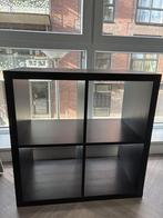 IKEA KALLAX 2x2 zwart open kast, Ophalen, Zo goed als nieuw, Minder dan 150 cm, Minder dan 100 cm