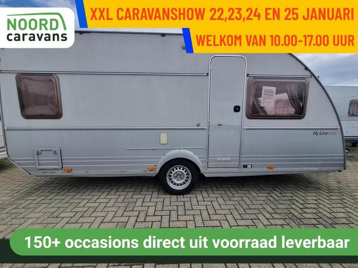 KIP HY LINE 50 HYB LEVELSYSTEEM + VOORTENT + VLOERVERWARMING, Caravans en Kamperen, Caravans, Bedrijf, tot en met 4, 1250 - 1500 kg