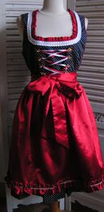 tiroler dirndl jurk en schort maat 42/44 nr QQ 267, Carnaval, Verzenden, Maat 42/44 (L), Zo goed als nieuw