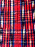 Geruite vintage deken plaid, Huis en Inrichting, Woonaccessoires | Plaids en Woondekens, Gebruikt, Etten-Leur, DJT@dejuistetoon.eu