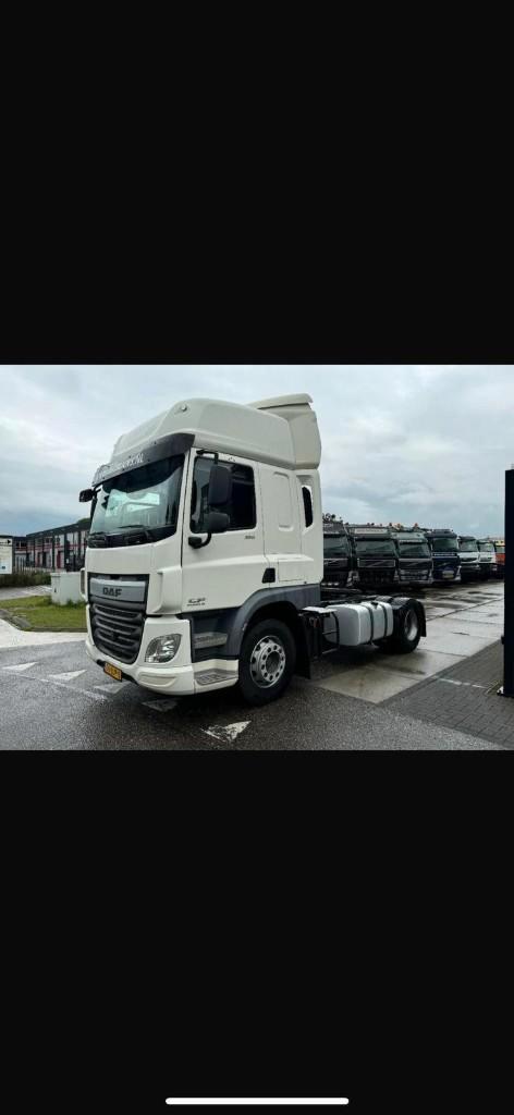 DAF CF 2017 SPOED!, Auto's, Vrachtwagens, Particulier, DAF, Diesel, Euro 6, Automaat, Wit, Zwart, Stof, BTW verrekenbaar