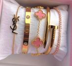 Love bracelet met steentjes, Ophalen of Verzenden, Nieuw, Overige kleuren