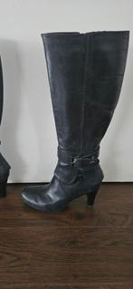 Zwart lederen laarzen maat 36 merk Ueronella., Hoge laarzen, Zwart, Ophalen of Verzenden, Zo goed als nieuw