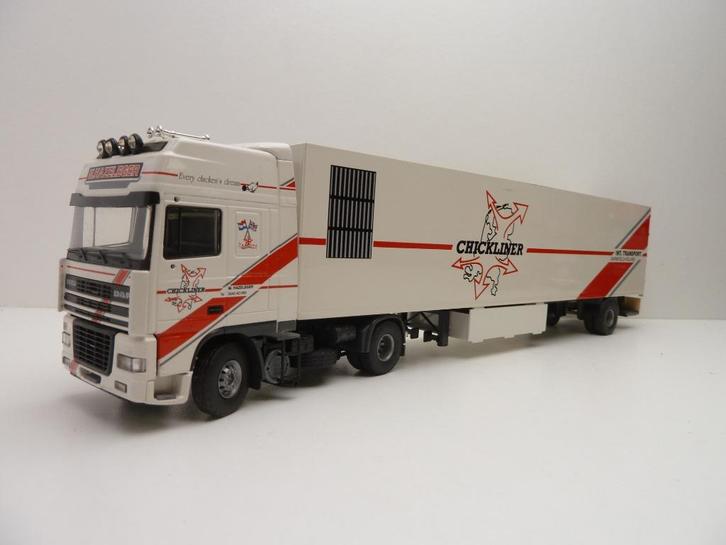 DAF XF  '' Hazeleger - Barneveld  ''  Tekno, Hobby en Vrije tijd, Modelauto's | 1:50, Zo goed als nieuw, Bus of Vrachtwagen, Tekno