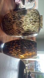 Panter vaas set, Huis en Inrichting, Ophalen of Verzenden, Zo goed als nieuw, Glas, Minder dan 50 cm