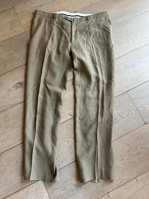Tommy Hilfiger linnen taupe broek mt 38/40 izgst, Kleding | Heren, Grote Maten, Zo goed als nieuw, Broek of Spijkerbroek, Beige