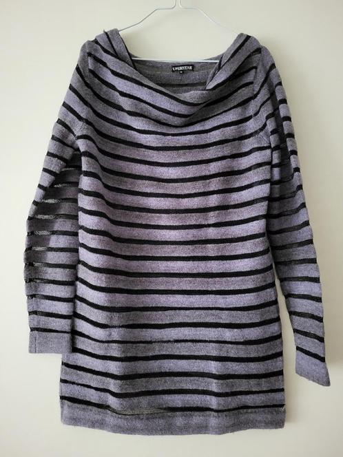 SPS Superstar top/trui, paars/zwart, mt M, Kleding | Dames, Truien en Vesten, Gedragen, Maat 38/40 (M), Paars, Ophalen of Verzenden