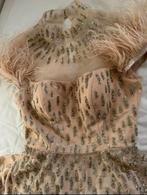 Prachtige feestjurk met glitters, Kleding | Dames, Jurken, Maat 38/40 (M), Beige, Ophalen of Verzenden, Zo goed als nieuw