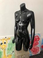 Paspop, torso, mannequin hoogglans zwart, Antiek en Kunst, Kunst | Designobjecten, Ophalen