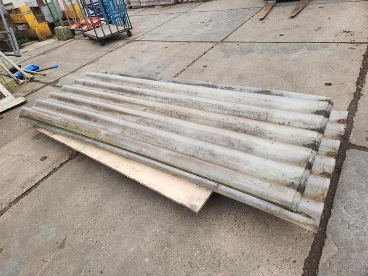 178 - Lichtdoorlatende golfplaten, polycarbonaat platen,, Doe-het-zelf en Verbouw, Dakpannen en Dakbedekking, Zo goed als nieuw