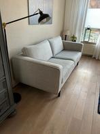 Stijlvolle grijze stoffen bank, Gebruikt, Driepersoons, 75 tot 100 cm, Ophalen of Verzenden