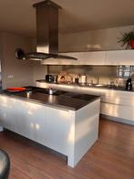 Luxe keuken met kookeiland & composiet blad, Ophalen, Gebruikt, Wit, Overige typen