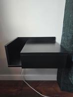 Twee zwarte zwevende nachtkastjes van fonQ, Huis en Inrichting, Minder dan 45 cm, Ophalen of Verzenden, Zo goed als nieuw, Minder dan 55 cm