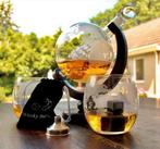 Whiskey decanteer karaf nieuw, wereldbol + glazen en stenen, Huis en Inrichting, Ophalen of Verzenden, Zo goed als nieuw